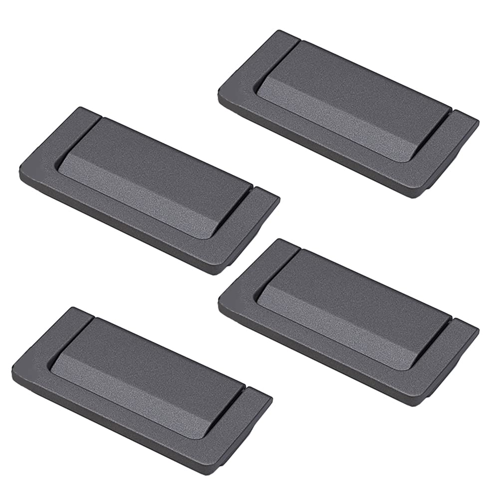 Vakorise A Recessed Sliding Door Handles, Recessed Flush Pull Handles Gold For Home Kitchen Furniture Toolbox Sliding Door Drawer(A)