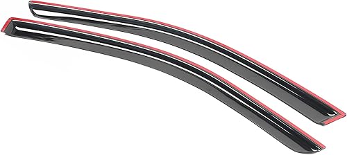 Miniatura 3 de Visera de ventana compatible con Honda Accord 2Dr 2013-2017, acrílico teñido de humo, 2 unidades, protector de sombra de lluvia solar, deflector de