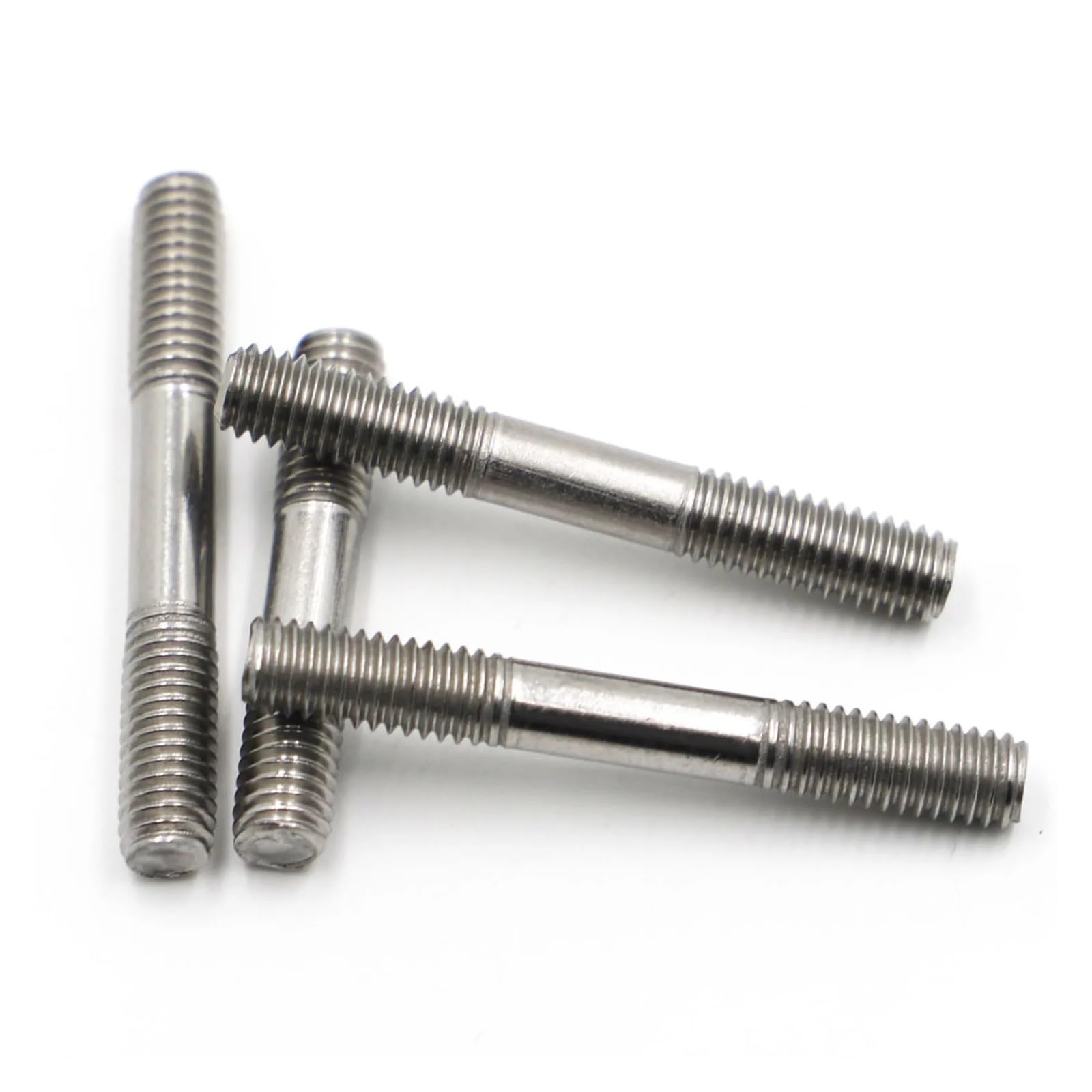 Varilla Roscada Pernos prisioneros de acero inoxidable, varilla tornillo, diente, perno doble cabeza(100mm,M3 5pcs)