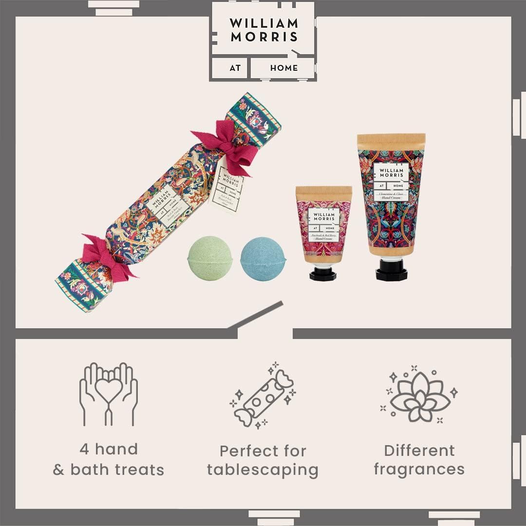 Heathcote & Ivory William Morris at Home Christmas Beauty Party Cracker