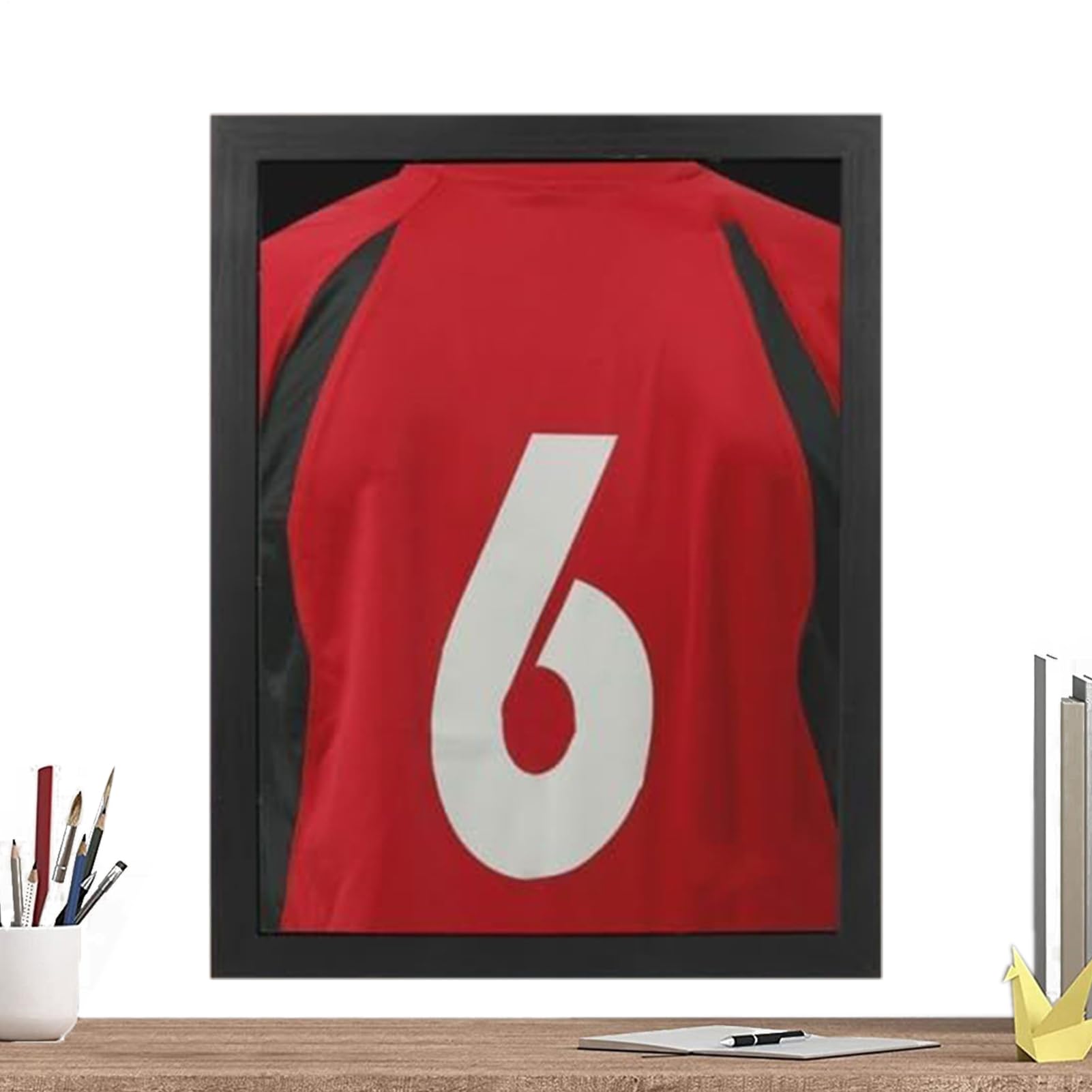 Cornice Per Magliette Sportive - Cornice Per Maglietta Da Appendere In Legno - Cornices Puoi Incorniciare Magliettes Sportive Da Calcio Basket Baseball Hockey