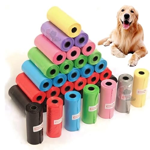 Kit 24 Refil Cata Caca Rolinhos Pet Sacolas Saquinho De Lixo