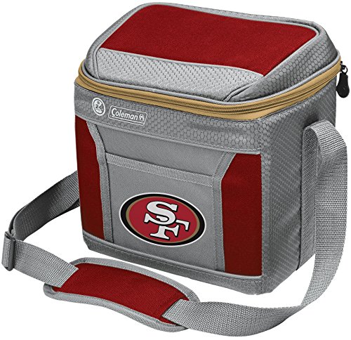 Coleman NFL Soft-Sided Insulated Cooler and Lunch Box Bag, 9-Can Capacity, San Francisco 49ers