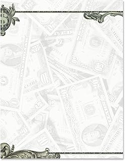 PaperDirect Mixed Legal Tender Letter Paper, Full-Color Money-Themed Design, 8.5 x 11, Acid-Free, Ideal for Invitations, Flyers, Newsletters, Crafts, Business and Financial Use, Cards, 25 Sheets