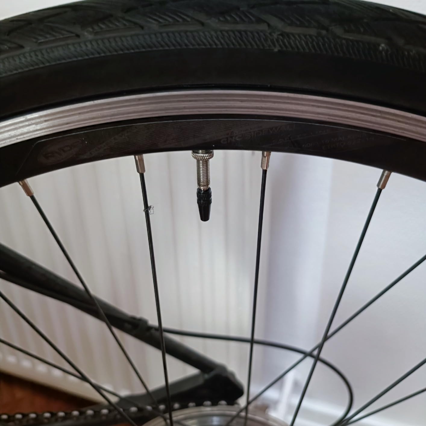 6 Stücke Schwarze Ventilkappen Fahrrad Französisch Aluminium