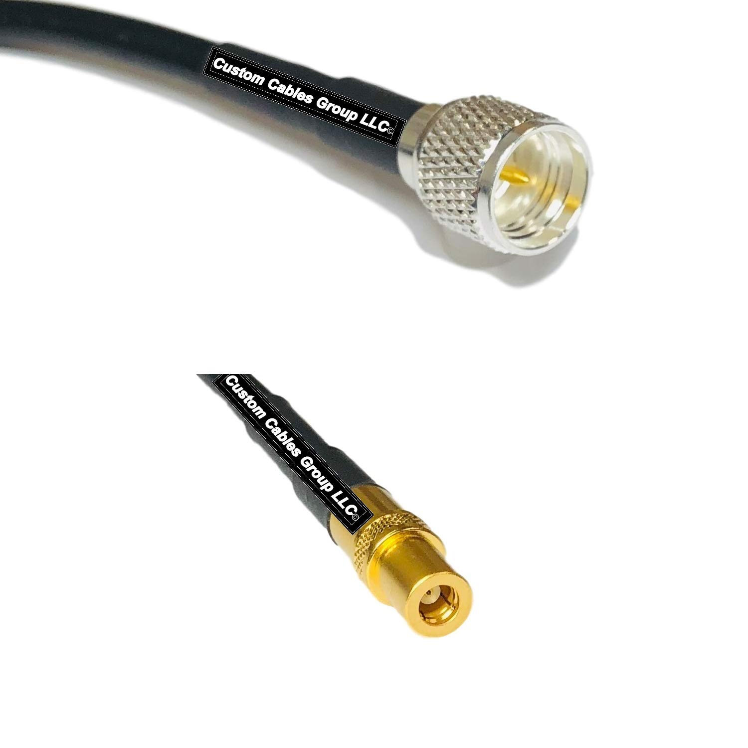 RG58 MINI UHF FEMALE to RP-SMA MALE ANGLE Coaxial RF Pigtail Cable - RF RG58 MINI UHF FEMALE to RP-SMA MALE ANGLE Coaxial RF Pigtail Cable - RF