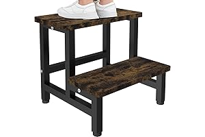 Sturdy Wooden Bed Step Stool for Kids and Adults