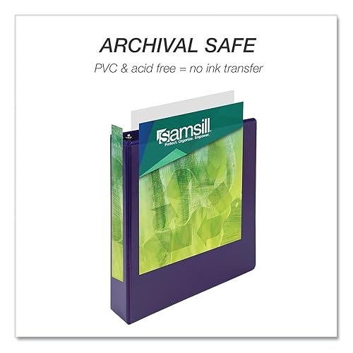 Vista 67 de Samsill - Carpeta Earth's Choice™ de 3 anillos redondos de 3 pulgadas, hasta 25 % de plástico de origen vegetal, respetuosa con el medio ambiente