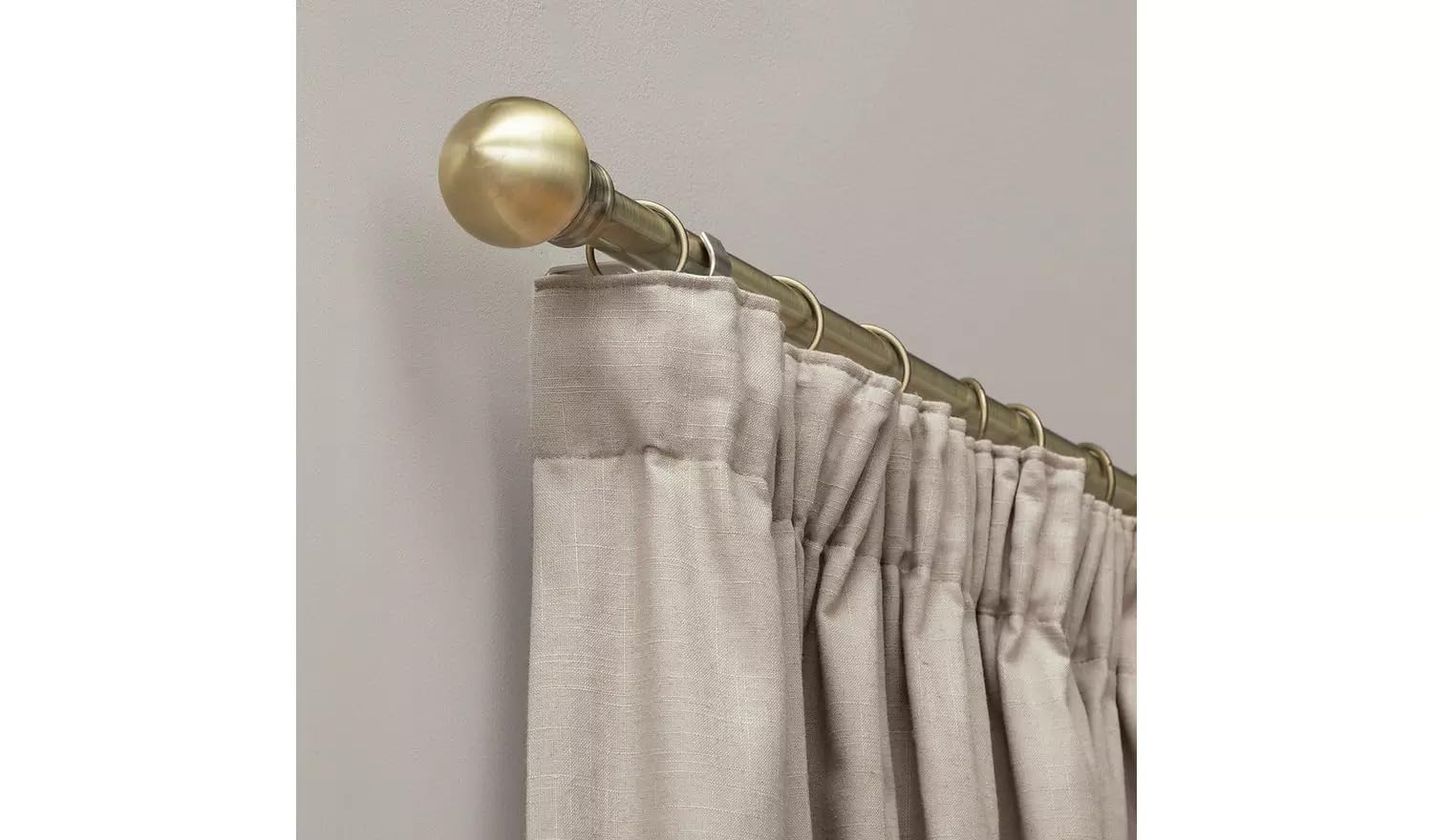 SEGOY Blackout Pencil Pleat Curtains - Stone - 117x137cm
