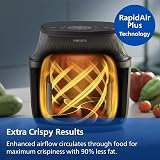Philips Airfryer 3000 Series - 6.2L, Cooking Window, 16-in-1 Airfryer, RapidAir Plus Technology, Fat Removal, HomeID Recipe App, Easy to Clean (NA330/00) - 4