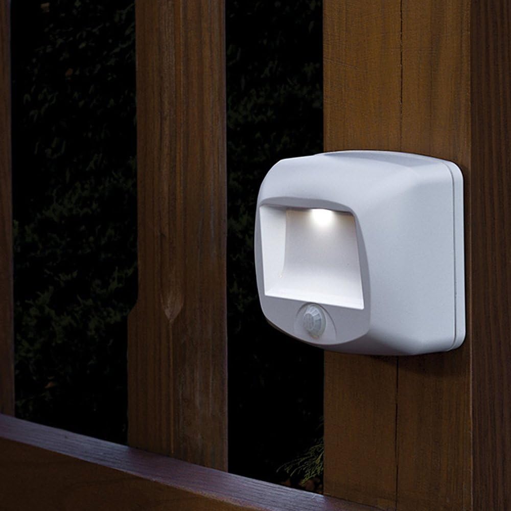 Mr. Beams MB532 Motion-Sensing LED Step/Stair Light, 2-Pack, White, 2 Count