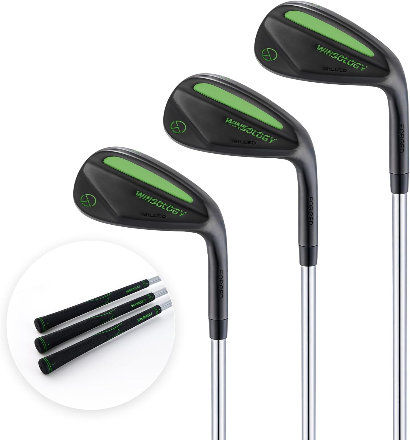 Golf Sand Wedges Set, 50/54/58 Grad Keile Golfschläger für Damen und Herren, Pitchingkeile für rechte Hand, Golf Geschenk