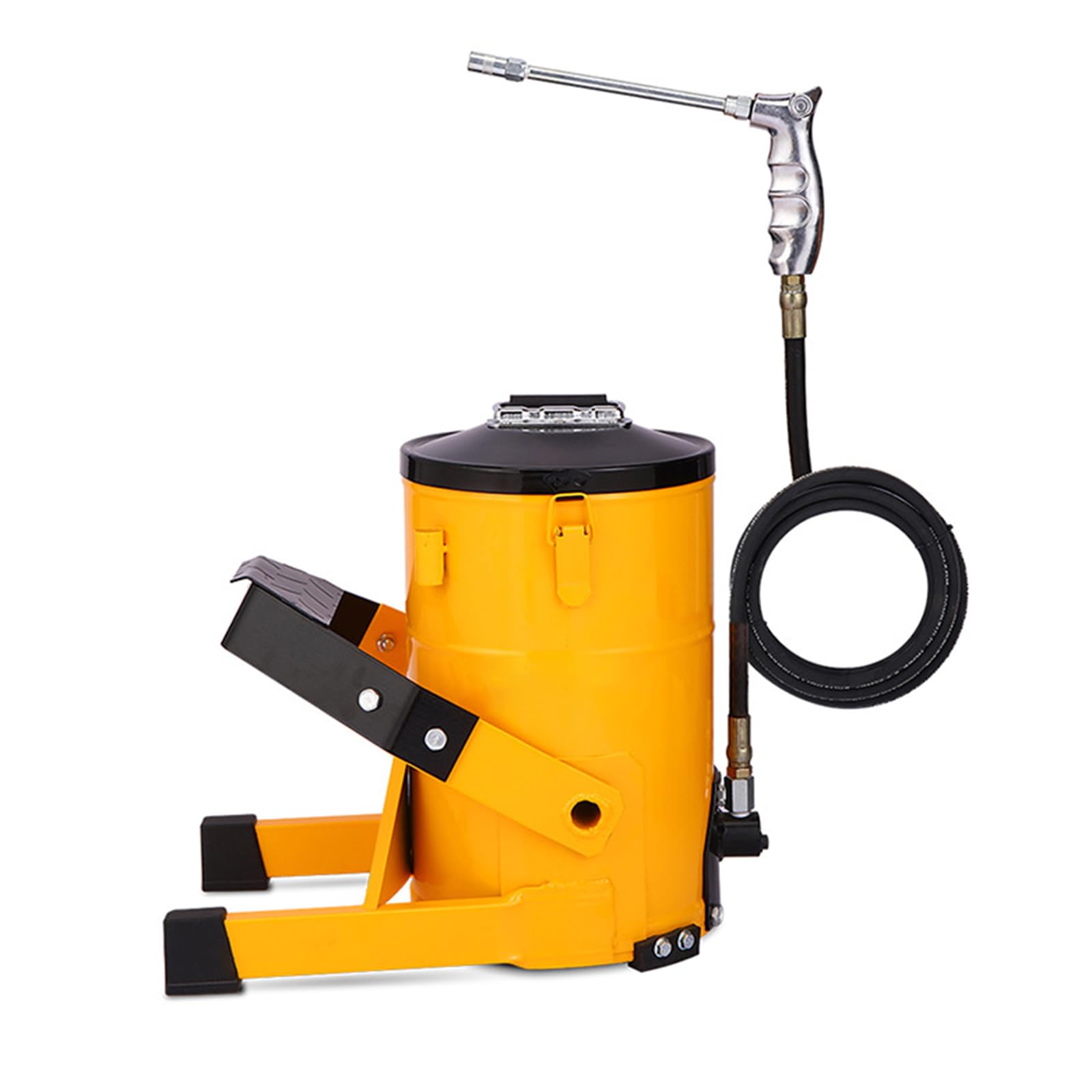 Zestaw pompy do smaru, smarownica do stóp 2,6 l z wężem hydraulicznym 2 m, obsługa bez użycia rąk, moc 10 000 psi, 0,85 l/min, smarowanie bez bałaganu