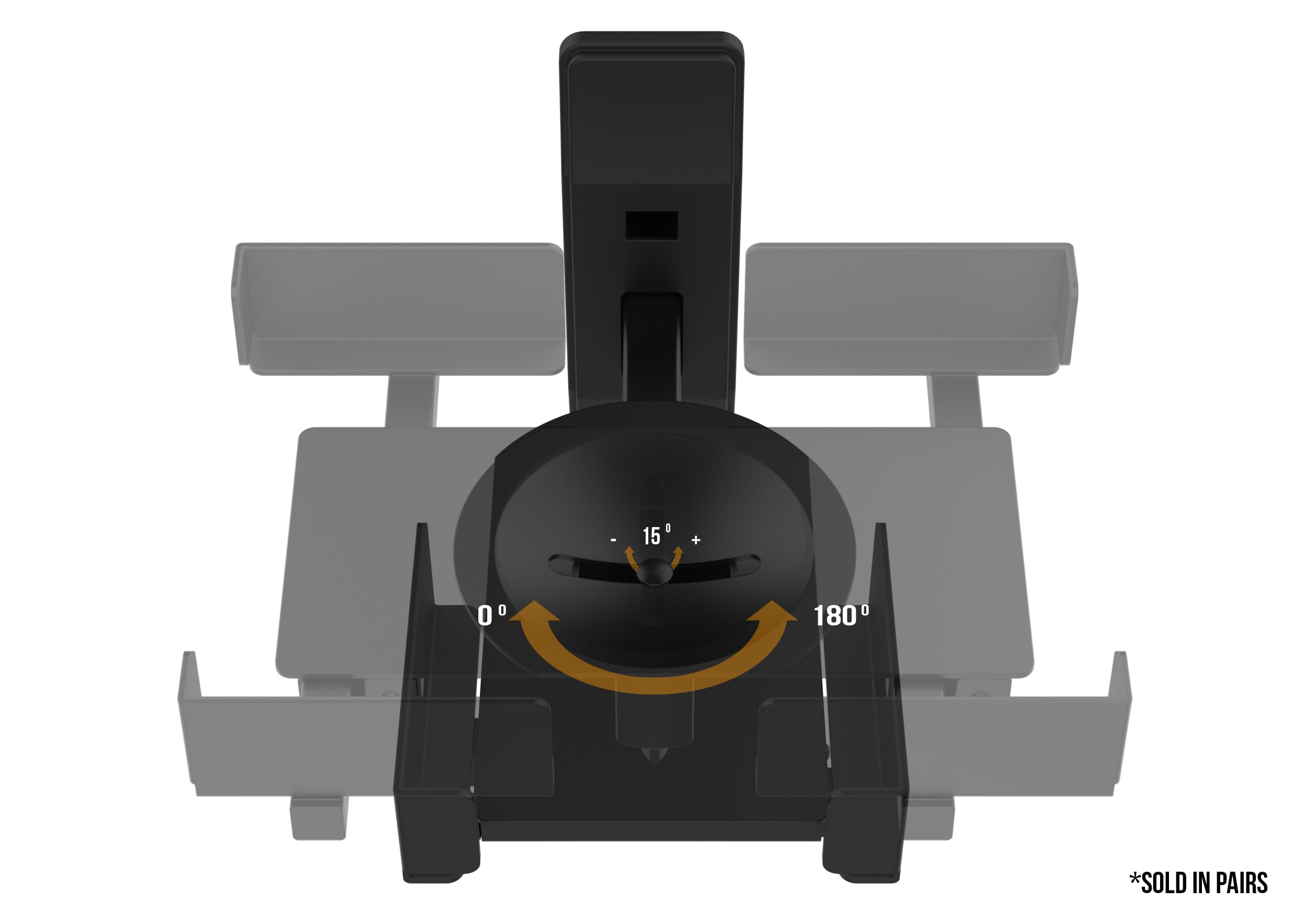 Audibax Neo STMW 2S Pareja Soportes de Pared - para Monitor Estudio y Altavoz - Rango Agarre 130x320mm - Ajuste versátil V15° x H180° - Metal Resistente - Ideal para monitores de 4, 5, 6 Y 8 Pulgadas