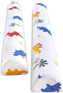 Ceekliybear Premium Foam Bed Bumper, Anti Slip Bed Rail for Toddlers, Twin, Queen, King Bed, Machine Washable Bumper Cover, Easy to Clean Size 52" x 7" x 5" 2 Pack