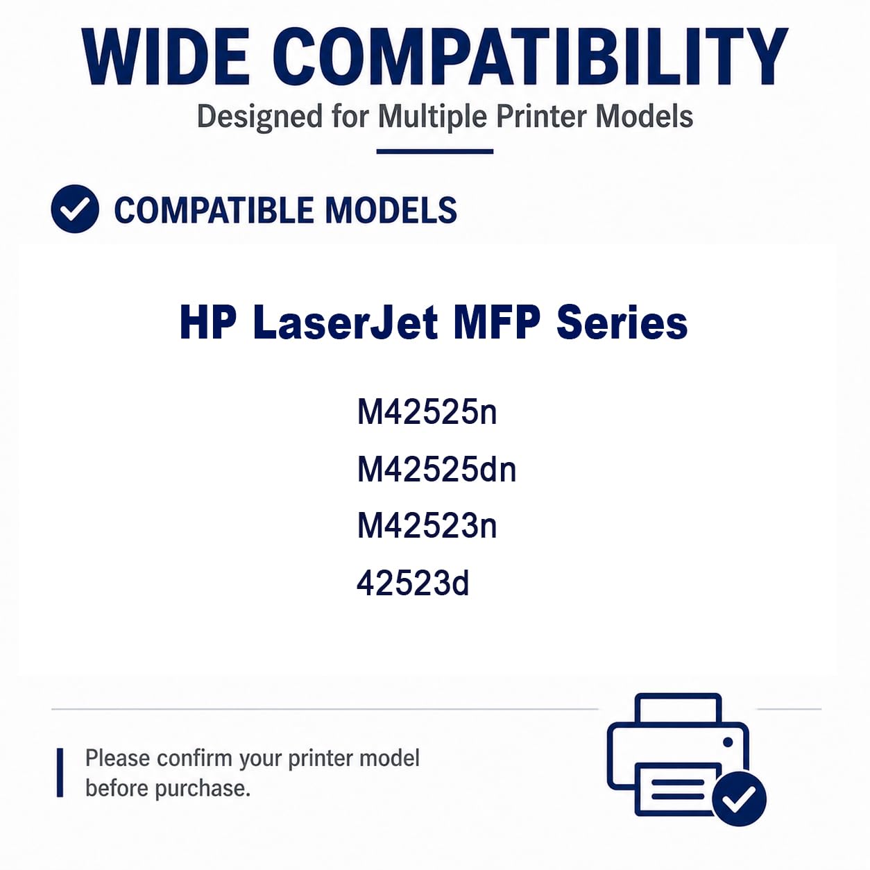 Sostituzione della cartuccia di toner ad alta resa W1334A per W1334A, compatibile con HP M42525n/42525dn/M42523n/42523d, con chip