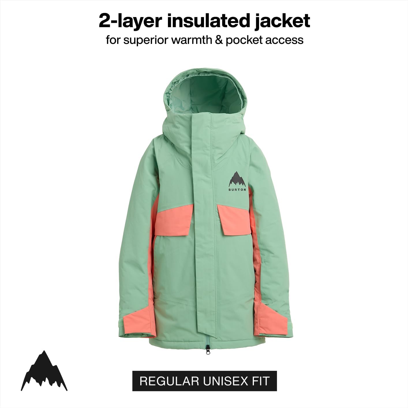 Burton Kids’ Ascutney 2-Layer Insulated Jacket – Waterproof Winter Coat for Boys & Girls with Room to Grow System - Image 5