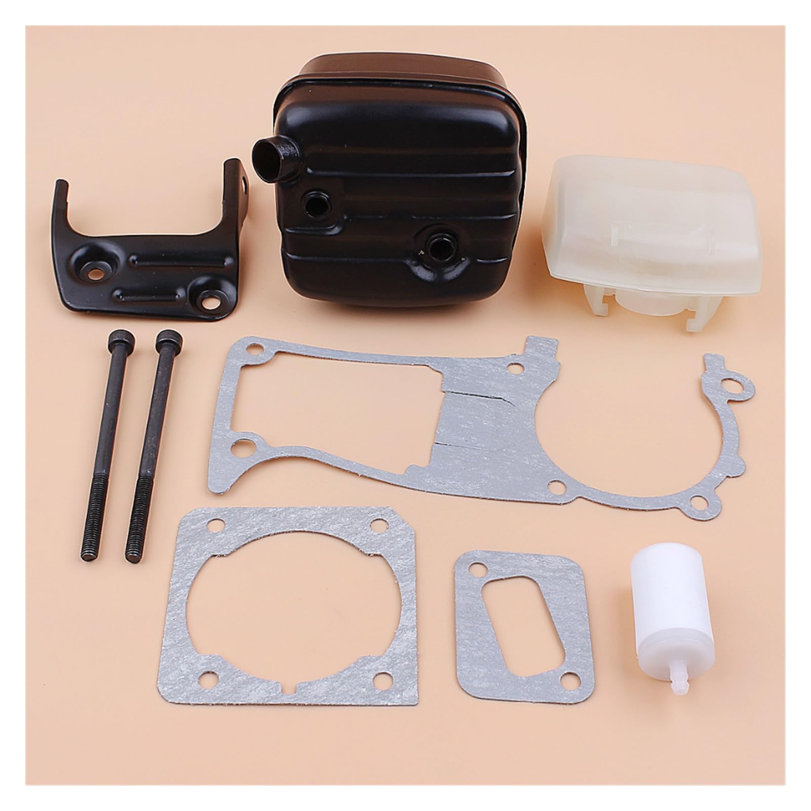 1 Juego de pernos de soporte de silenciador, Kit de juntas de filtro de aire for 351 353 350 340 345 346 XP, piezas de motosierra de gasolina 503 86 27 03