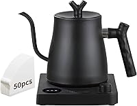 Vista 1 de Water Kettle Electric,Gooseneck Electric Kettle with 50pcs Coffee Filter,±1℉ Temperature Control, Fast Heating, Stainless Steel Interior, Ideal for