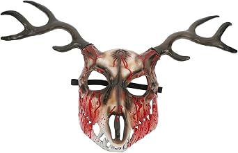 Deer Antler Mask for Cosplay, Removable, Breathable, Comfortable Fit, Halloween Party Makeup, Unisex