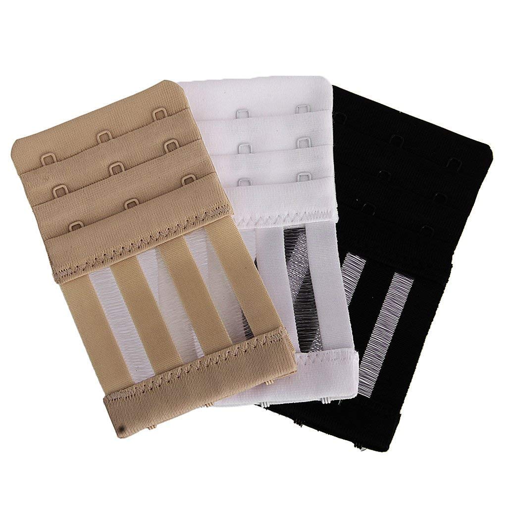 the secret boutique Women's Cotton Elastic Bra Strap Extension (Multicolour, Free Size) Pack of 3-picture-5
