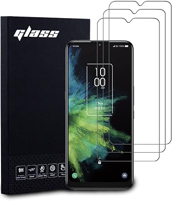 Douglass Screen Protector for TCL 4X 5G/TCL 20A Tempered Glass 3 Pack | Full Coverage, Anti-Scratch, High Transparency, Anti-fingerprint, Bubble-Free, Tempered Glass