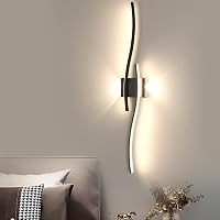 Comely LED fali lámpa 27W 3000 lm, modern fel-le világítás, fekete, 4500K 6