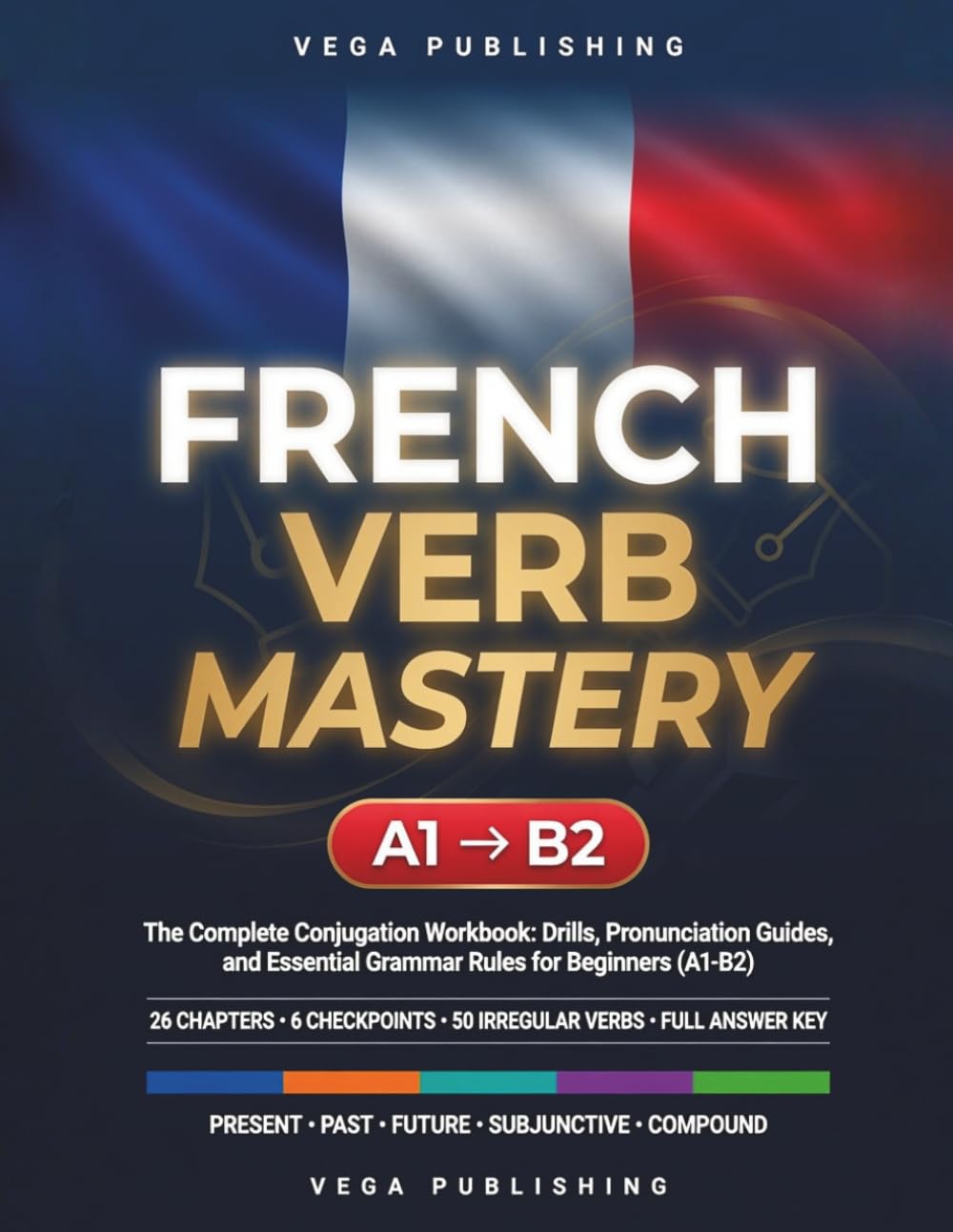 French Verb Mastery: The Complete Conjugation Workbook: Drills, Pronunciation Guides, and Essential Grammar Rules for Beginners (A1–B2) - For English Speakers - (FRENCH UNLOCKED SERIES)
