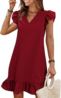 QACOHU Summer Dresses for Women 2026 Beach Vacation Mini Sundress