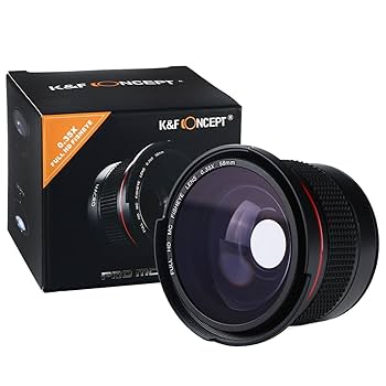 Amazon.co.jp: 魚眼レンズ 一眼レフ、K&F Concept® 58MM 0.35X