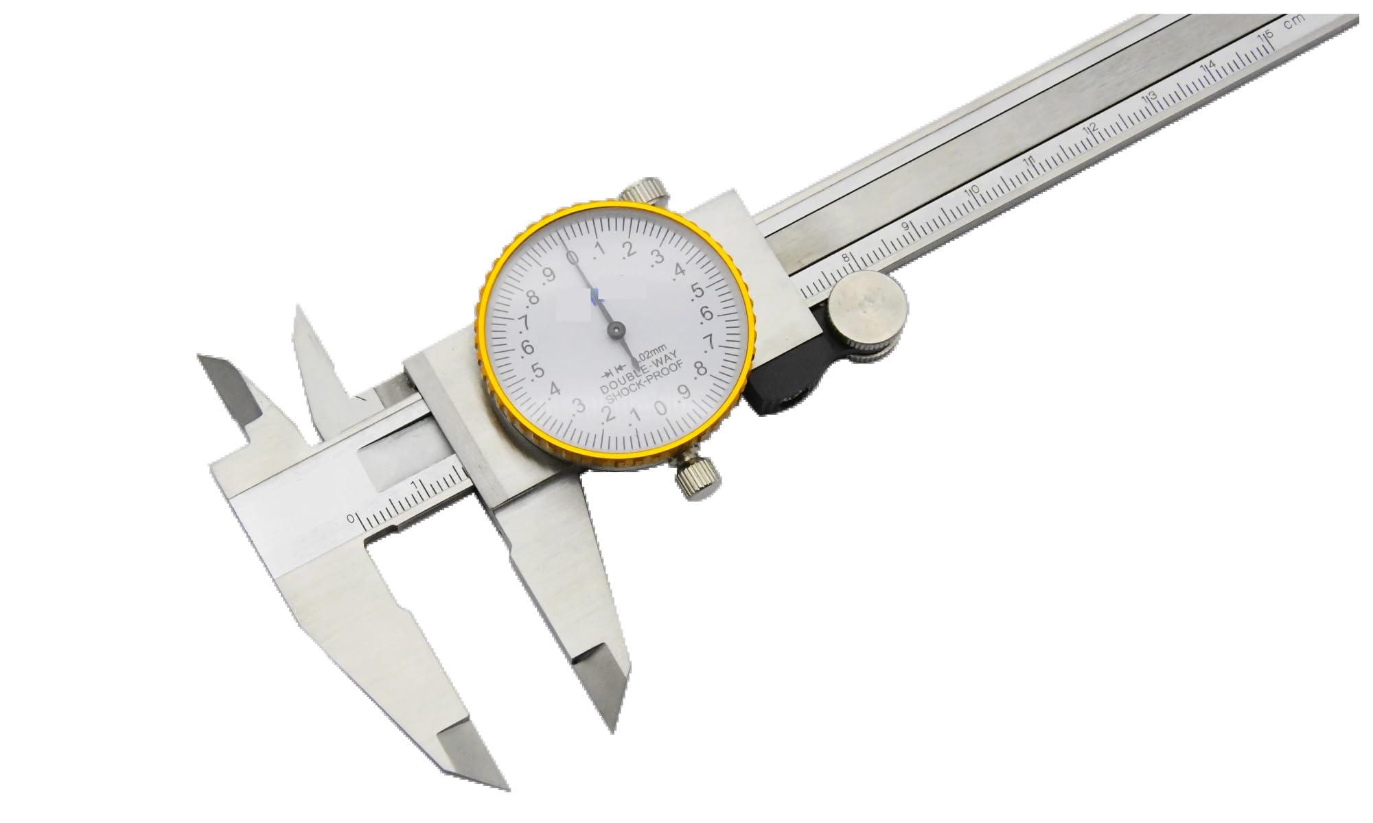 Micrómetro Calibrador de Dial 0-150mm/0-6 pulgadas for herramientas medición, calibrador Vernier con carcasa Metal, reloj
