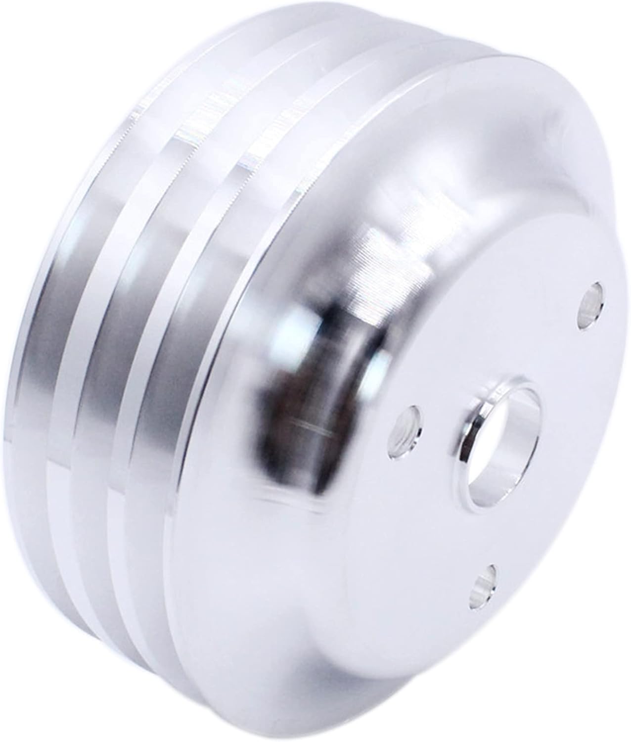 3 Triple Groove Crankshaft Pulley LWP for SBC 1969-85 / Bolt Circle is 2.30" DIA: 6.60" Long Water Pump Pulleys