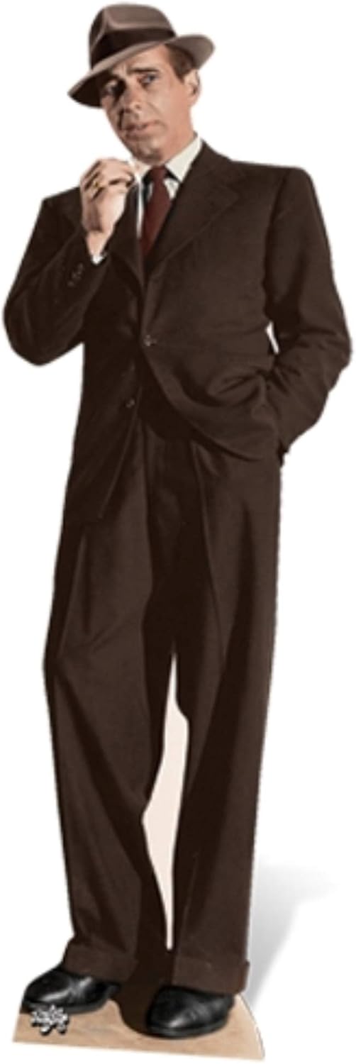 Star Cutouts, Humphrey Bogart, Cardboard Cutout Stand-Up, Celebrity Life-Size Stand-In - 74" x 24"
