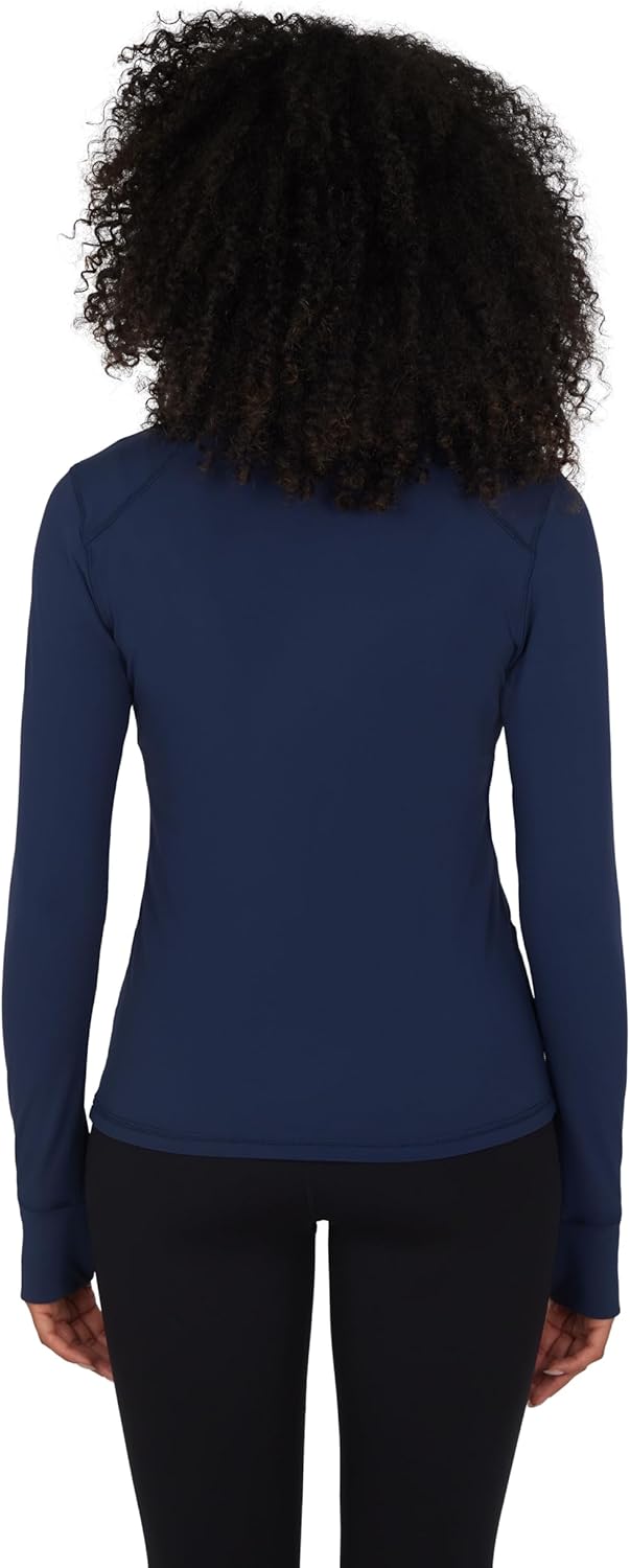 Yogalicious Half Zip Lightweight Workout Long Sleeve Athletic Jacket with Front Pockets and Thumbholes - Image 6