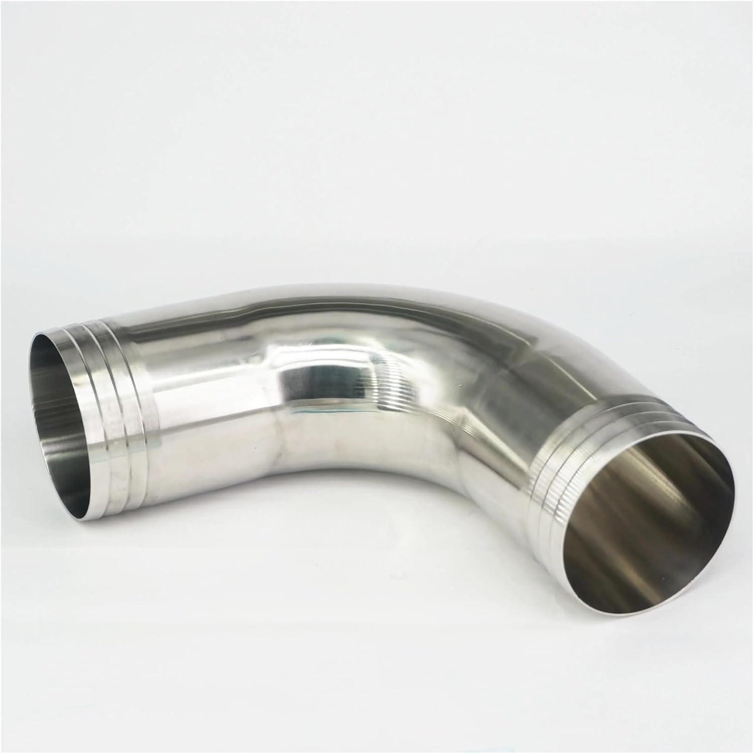 Fit for 76mm 3" I/D Hose Barbed 304 Stainless Steel 90 Degree Elbow Pipe Fitting Connnector