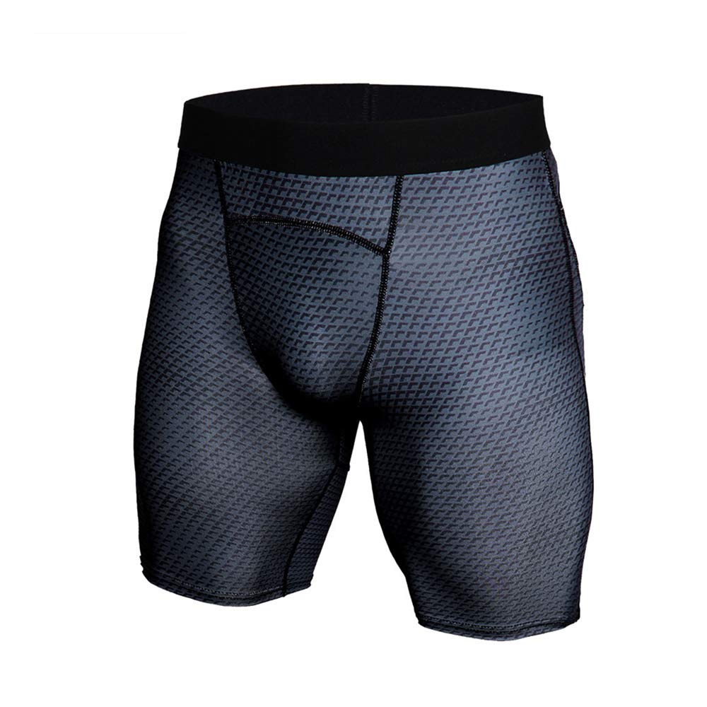 BaronHong 3D Snake Skin męskie spodenki kompresyjne Quick Dry Enge do biegania, treningu, studia fitness (czarne, M)