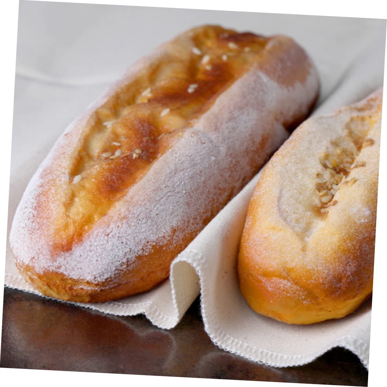 Brotfermentiertes Tuch 1 Stück aus Baumwolle, Beige, Groß | Leicht zu Reinigen, Leicht zu Lagern, für Gebäckzubereitung und Backen, Backzubehör für Brot