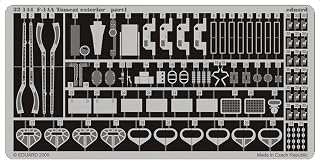 Eduard Accessories 32144 Model Accessories F-14A Tomcat Exterior for Tamiya kit