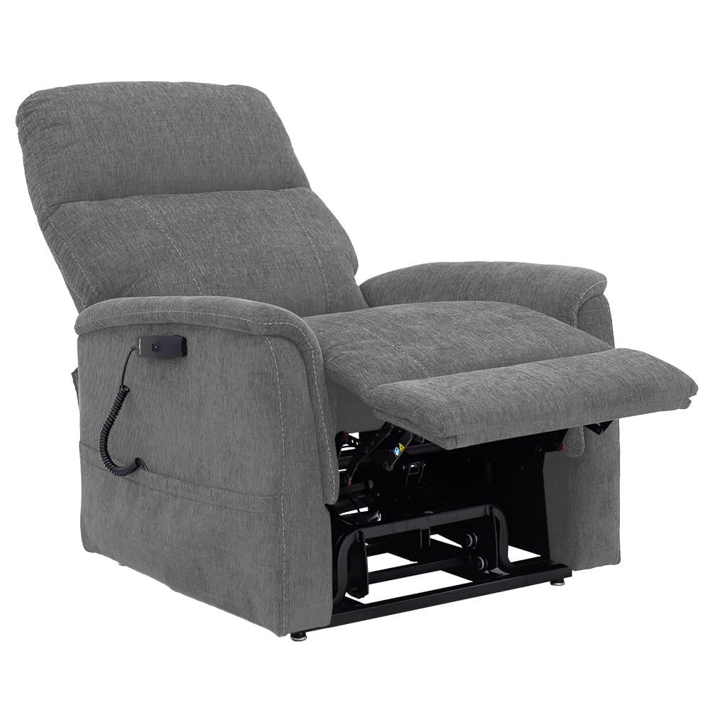 LIVING WELL STORES Pride Sitting Pretty Genesis 3- Position Lift Chair Power Recliner (LC-150) (Sophie Shale, Medium with Curbside Delivery)