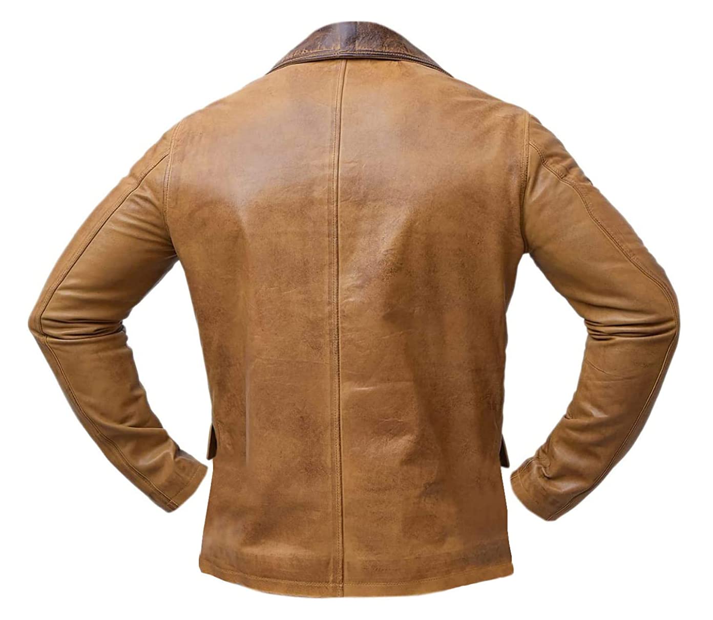 Red II Dead Arthur - Chaqueta de cuero marrón marrón para hombre, disfraz de juego