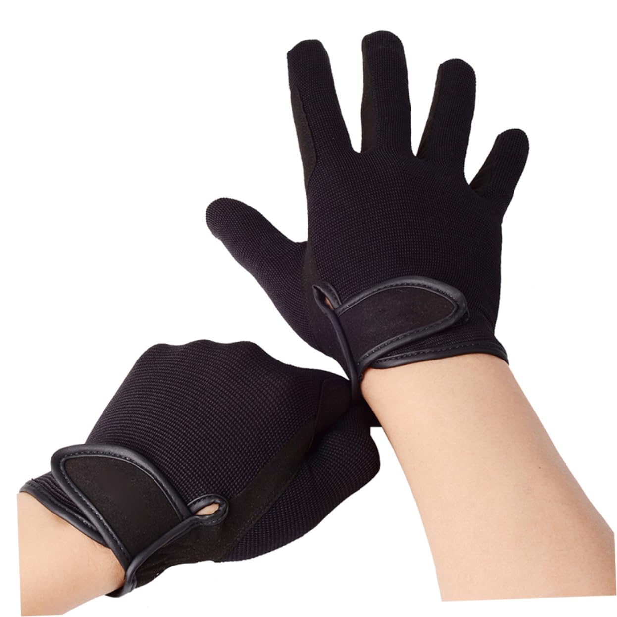 Anneome guanti per l'equitazione guantini palestra guanti da sci guanti da equitazione guanti da ciclismo guanti da esterno addensare i guanti caldi addestramento equestre Black