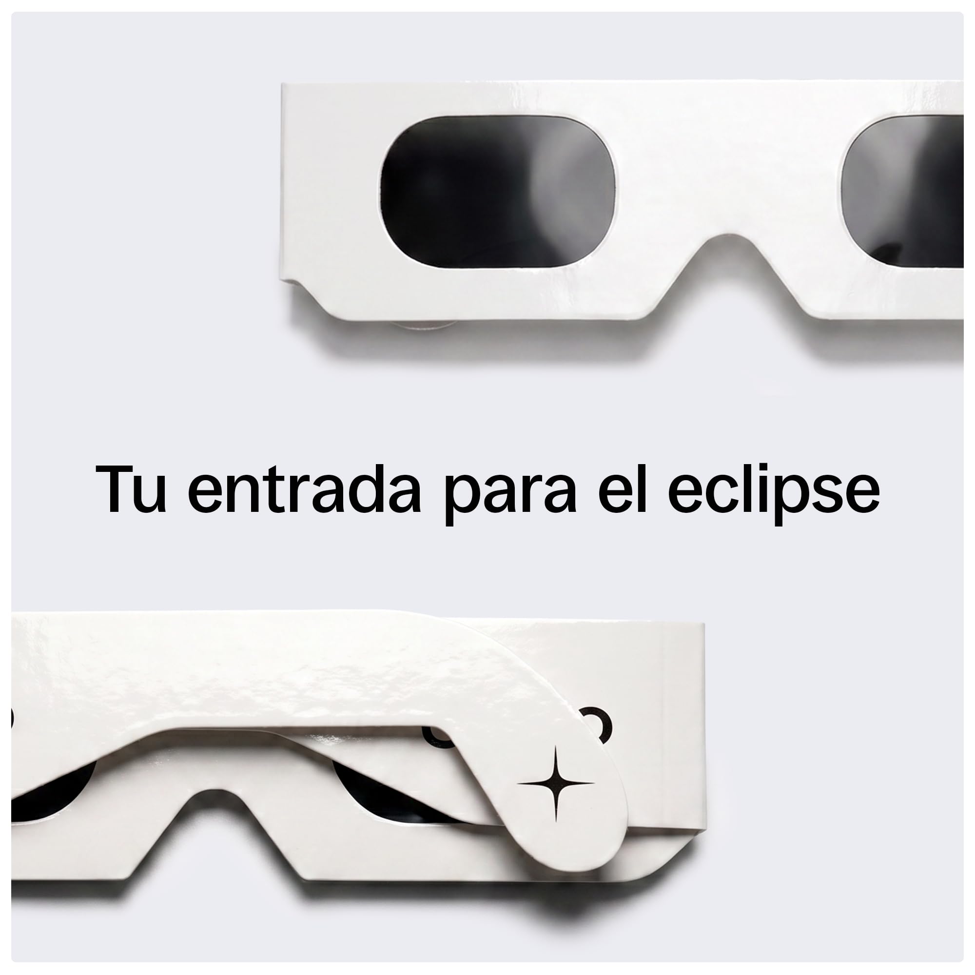 ORRO Gafas para Eclipse Solar de 40 mm, Pack de 2/6/12, Blancas, Protección Ocular Certificada, Ensayadas según EN ISO 12312-2:2015, Marcado CE para Observación Directa del Sol - Ajuste Moderno
