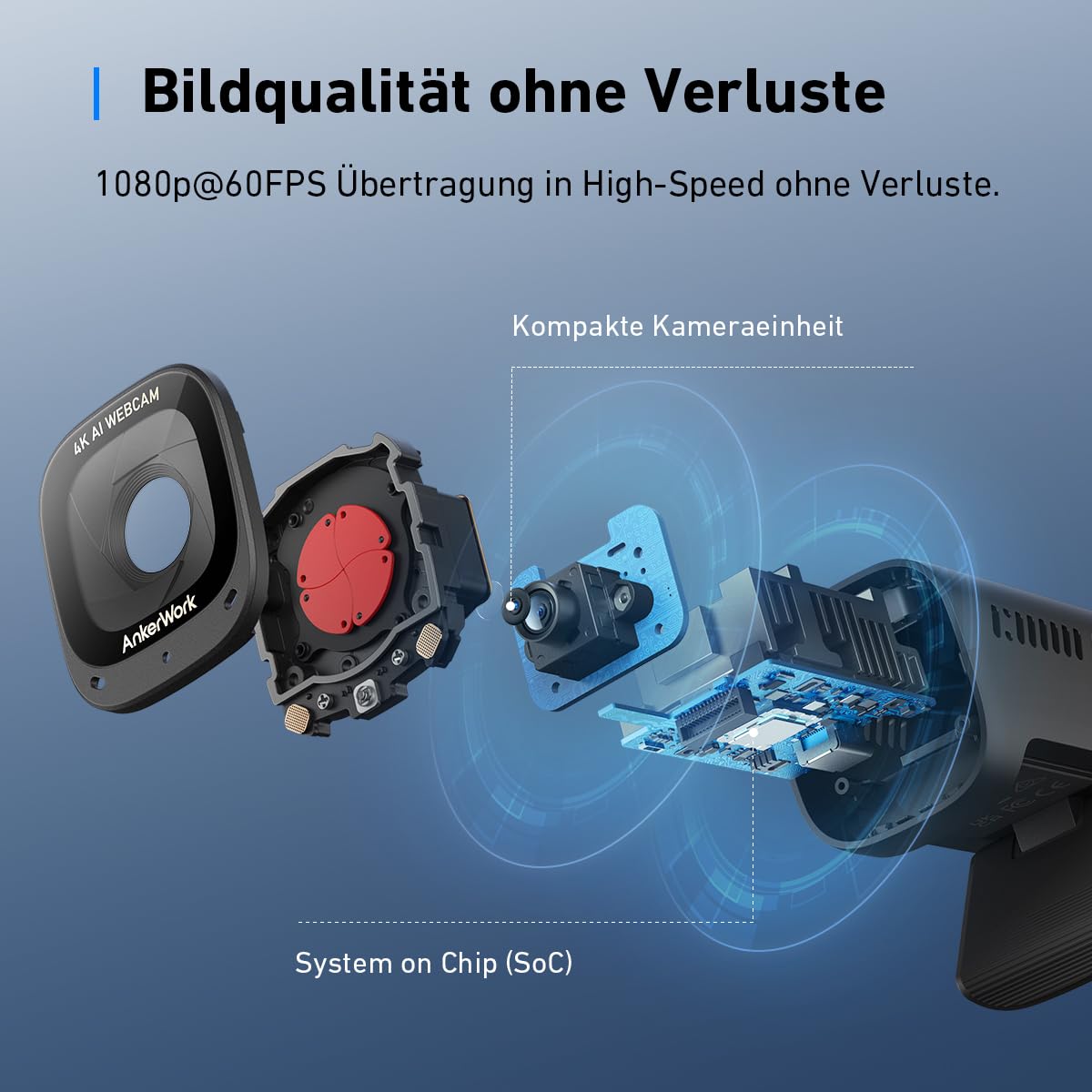 AnkerWork, C310 Webcam, 4K