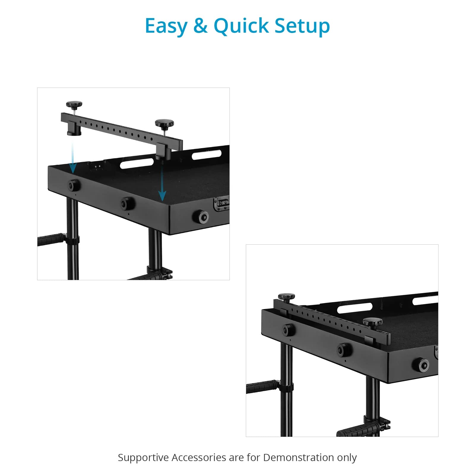 PROAIM Barre Cheese pour Cart Caméra Victor Lite. Charge utile 30 kg/66 LB. Multiples Fixations Accessoires 3/8"(VCTR-LT-CB)