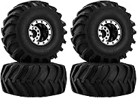 Vista 1 de GLOBACT Neumáticos de aluminio Monster Truck RC de 2.677 x 1.299 in para 1/24 AXIAL SCX24 FMS FCX24 RC Crawler Accesorios de actualización de coche