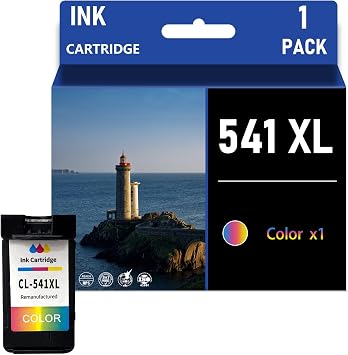 PG-540XL CL-541XL Ink Cartridges Compatible for Canon MG3350 MG3500 MG3550 MG3100 MG3150 MG3155 MG3200 MG3250 Printers,Black