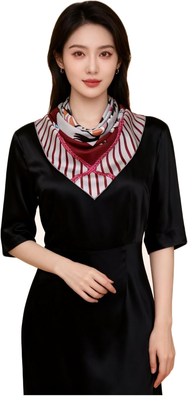 Grace Scarves 100% Silk Scarf, Large, Twill