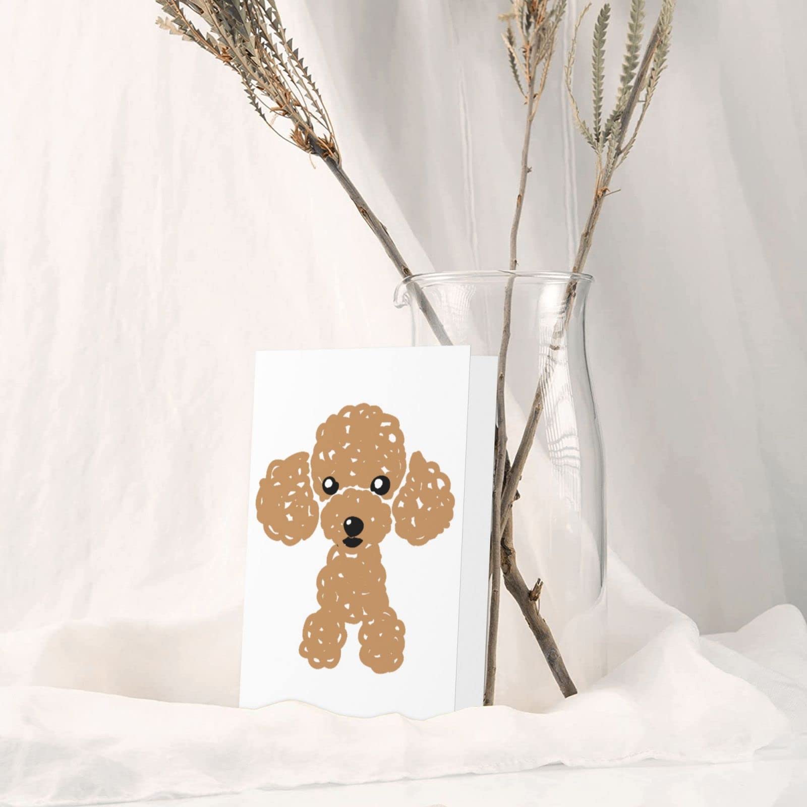 Amazon | トイプードル 犬 萌え かわいい(2) 誕生日カード メッセージ