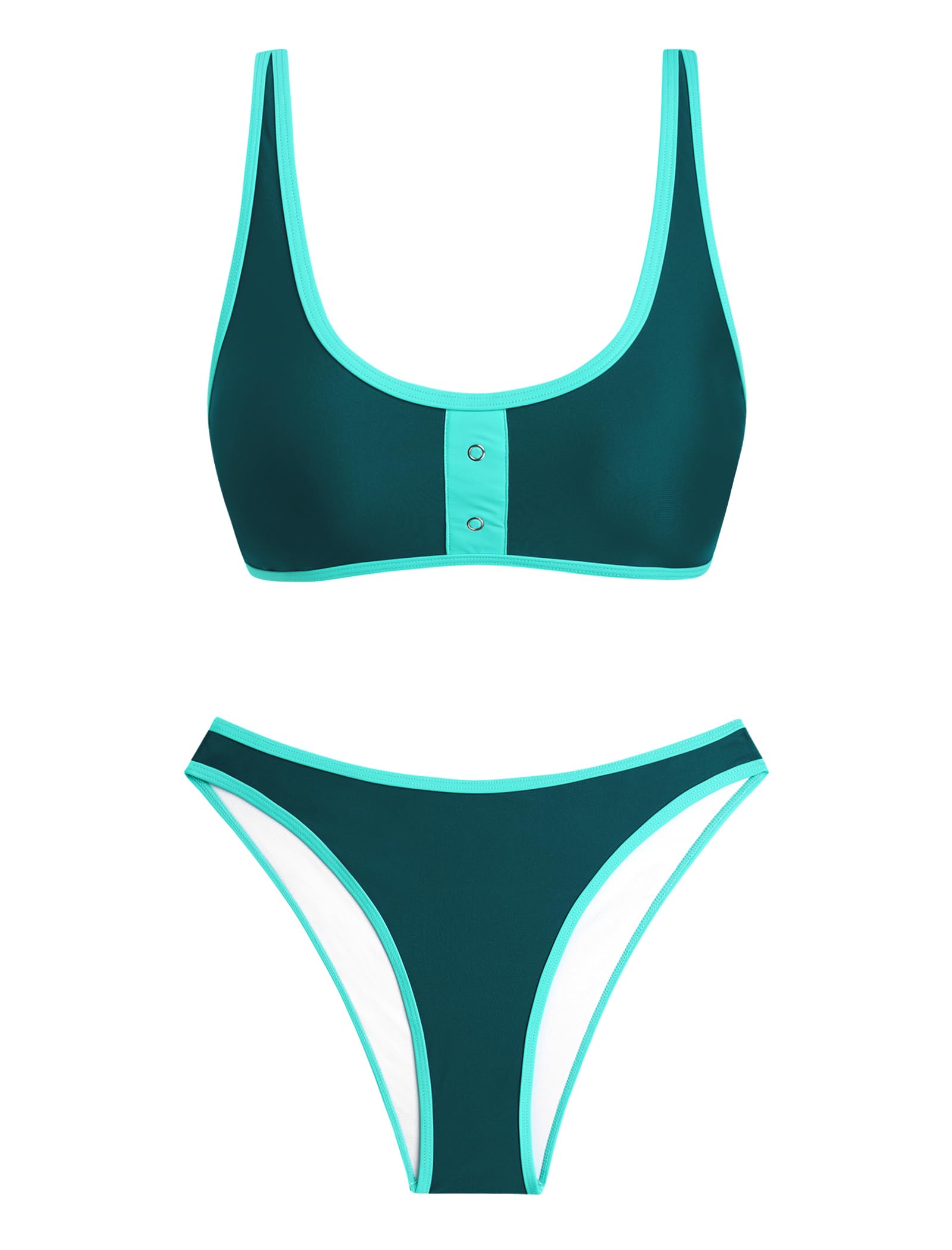 Photo 1 of ZAFUL Women's Colorblock Bikini Set