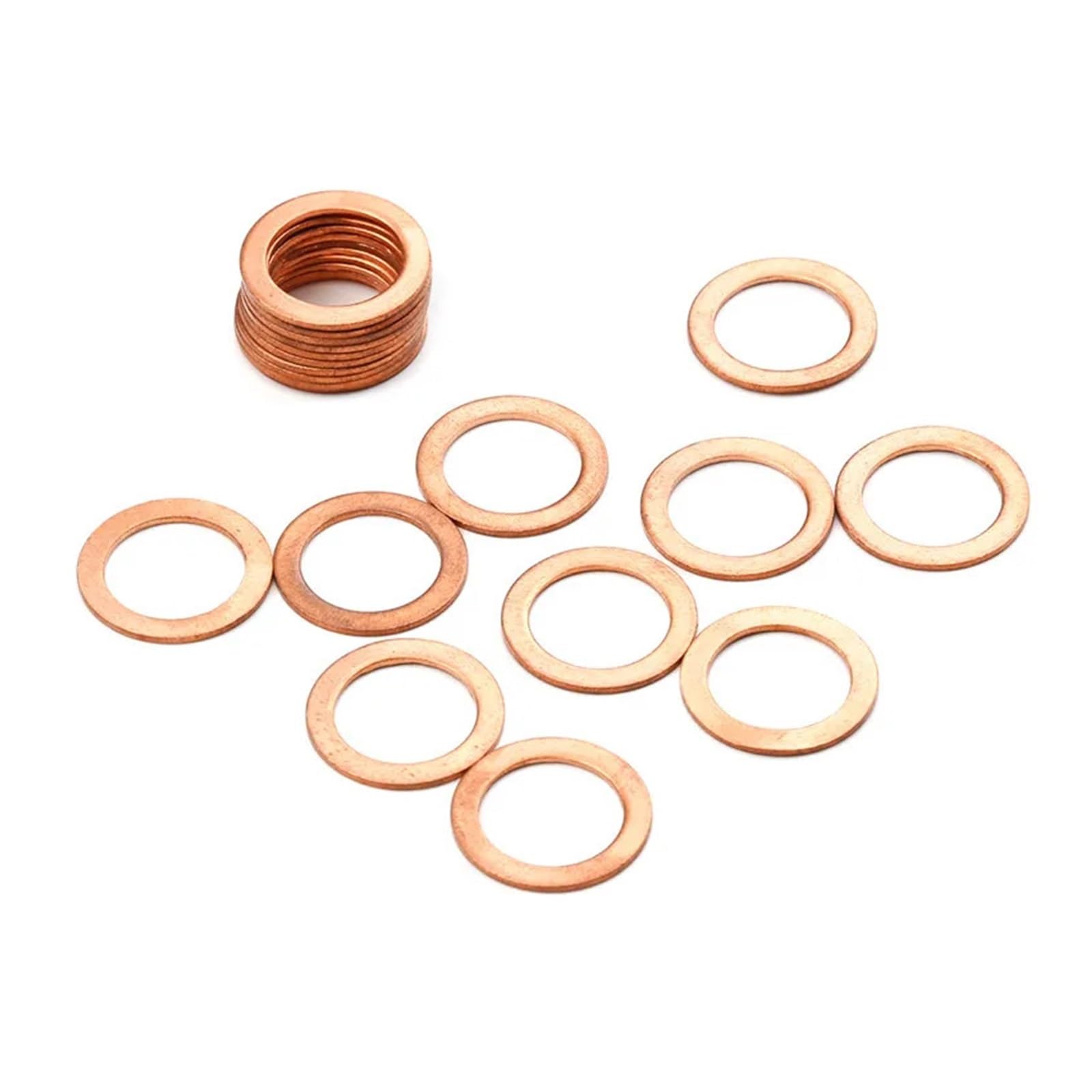 Unterlegscheiben, Kupferscheiben, 20 Stück 14 x 20 x 1 mm Flachring-Dichtungssatz, Kupferscheibe, solide Dichtung, Ölwanne, Öldichtung, Werkzeug, Armaturen for Generatoren, Maschinen